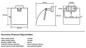 Держатель для туалетной бумаги Bemeta Niki 153112012 купить в интернет-магазине сантехники Sanbest