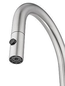 Смеситель для кухни с выдвижным изливом WONZON & WOGHAND WW-A21252-BS никель брашированный купить в интернет-магазине сантехники Sanbest