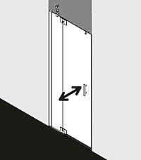 Душевая дверь Kermi Filia XP FX1WL/R09020VPK 90 купить в интернет-магазине Sanbest