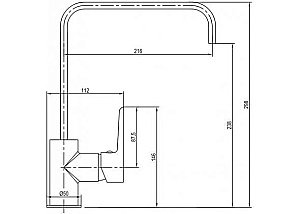Смеситель для кухни Aquanet Logic AF320-41С купить в интернет-магазине сантехники Sanbest