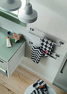 Полотенцедержатель Inda Lea A1818ACR хром купить в интернет-магазине сантехники Sanbest