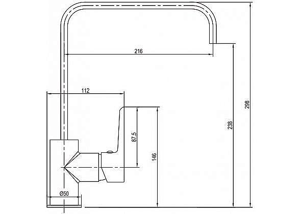 Смеситель для кухни Aquanet Logic AF320-41С купить в интернет-магазине сантехники Sanbest