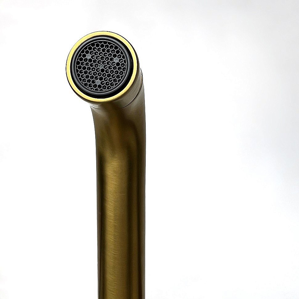 Смеситель для раковины PAINI Cox grip 7GPJ208 золото матовое купить в интернет-магазине сантехники Sanbest