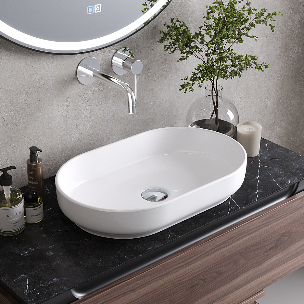 Раковина Cezares 55 CZR-6594 белая купить в интернет-магазине Sanbest