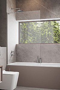 Шторка для ванны Radaway Modo SL Brushed Nickel PNJ II 60 стекло прозрачное/профиль брашированный никель купить в интернет-магазине Sanbest