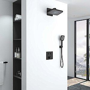 Душевая система Vincea Inspire VSFW-421I4MB черная матовая купить в интернет-магазине сантехники Sanbest