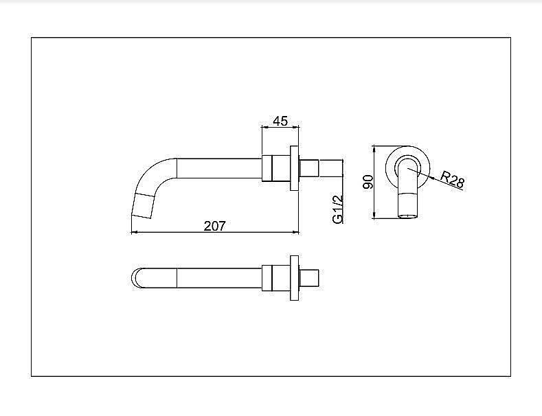 Излив D&K DC1004896 купить в интернет-магазине сантехники Sanbest