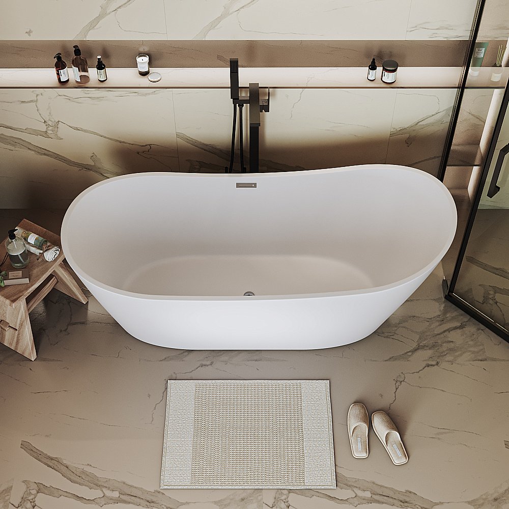 Ванна акриловая Grossman Galaxy GR-2102M 170x75 белая матовая купить в интернет-магазине Sanbest