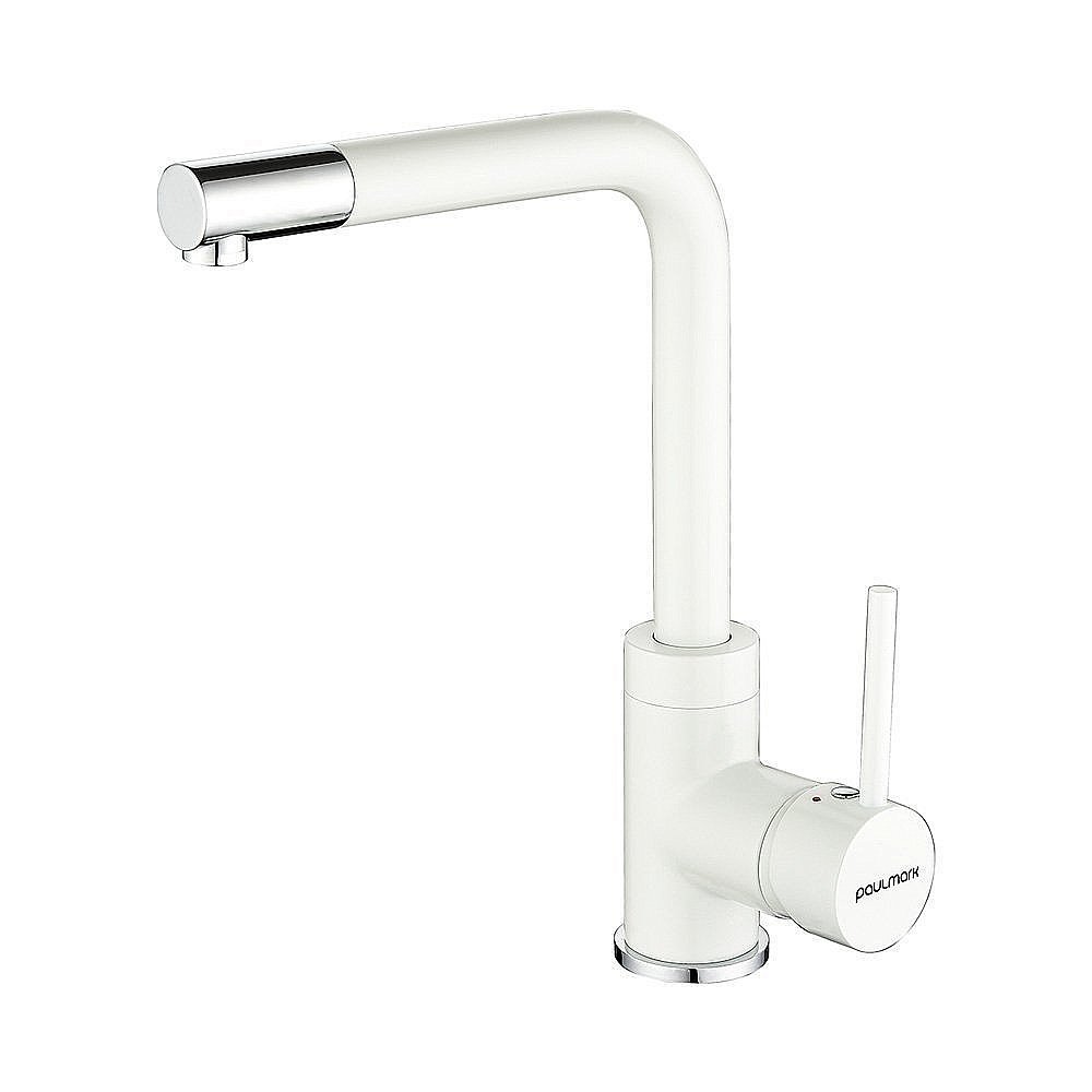 Смеситель для кухни Paulmark Honner Ho212018-WH Белый матовый купить в интернет-магазине сантехники Sanbest