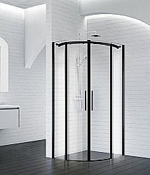 Душевой уголок Belbagno ACQUA-R-2 90х90 NERO купить в интернет-магазине Sanbest