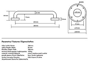 Поручень Bemeta Help program 301100202 купить в интернет-магазине сантехники Sanbest