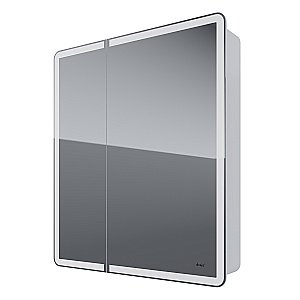 Шкаф зеркальный c LED-подсветкой Dreja POINT 70x80 белый купить в интернет-магазине сантехники Sanbest
