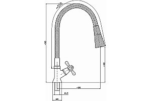 Смеситель для раковины Rav-Slezak Morava MK194/13S хром/серый купить в интернет-магазине сантехники Sanbest