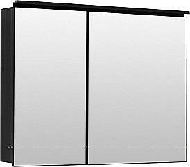 Зеркальный шкаф De Aqua Алюминиум 261761 100 черный купить в интернет-магазине сантехники Sanbest