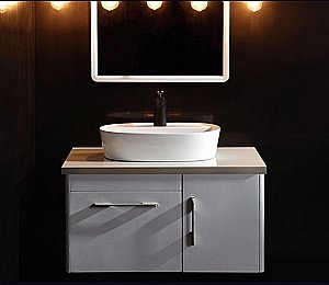 Раковина накладная Ceramalux N 61 D1346 белая купить в интернет-магазине Sanbest