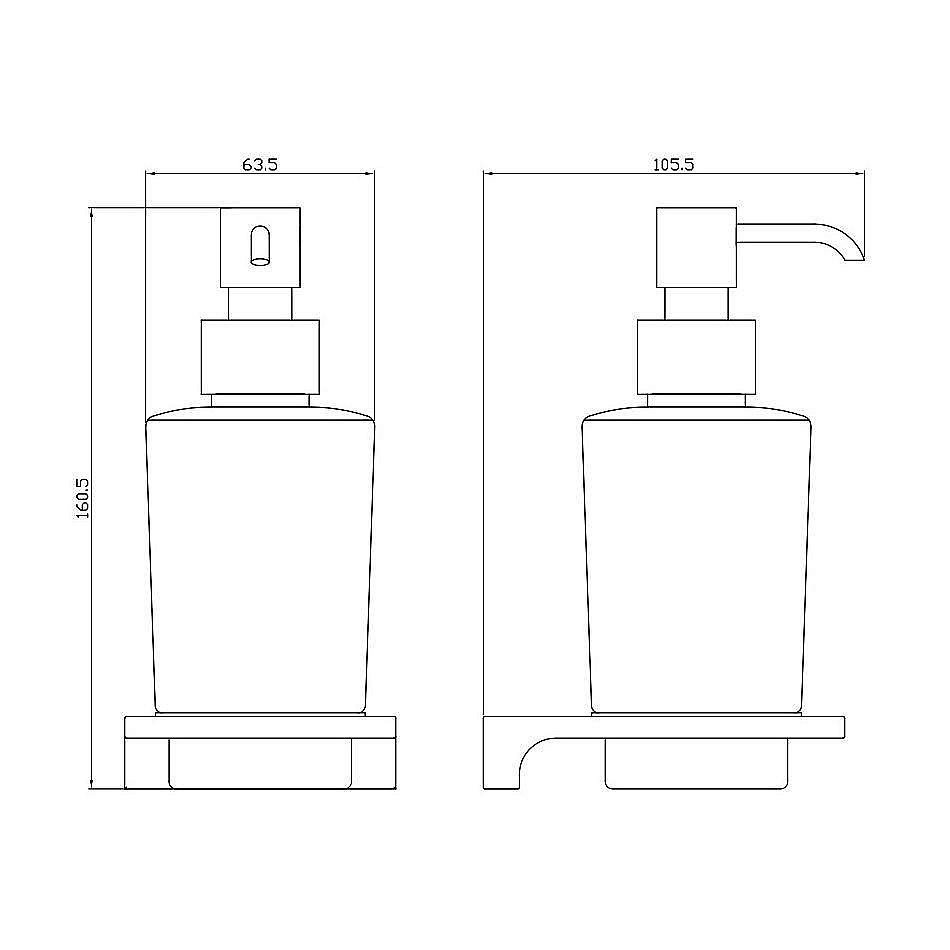 Диспенсер Rav-Slezak Nil NLA0303 хром купить в интернет-магазине сантехники Sanbest