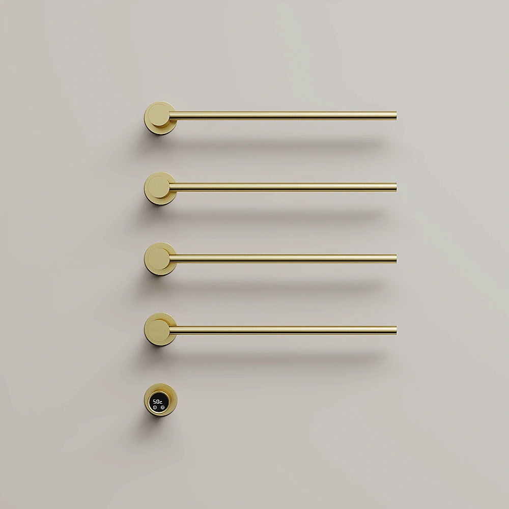 Полотенцесушитель электрический Sancos Linea SC14001BG брашированное золото купить в интернет-магазине сантехники Sanbest