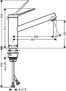 Смеситель для кухни Hansgrohe Zesis 74802000 купить в интернет-магазине сантехники Sanbest