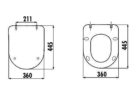 Унитаз приставной с функцией биде CREAVIT FREE FE350-00 белый купить в интернет-магазине Sanbest