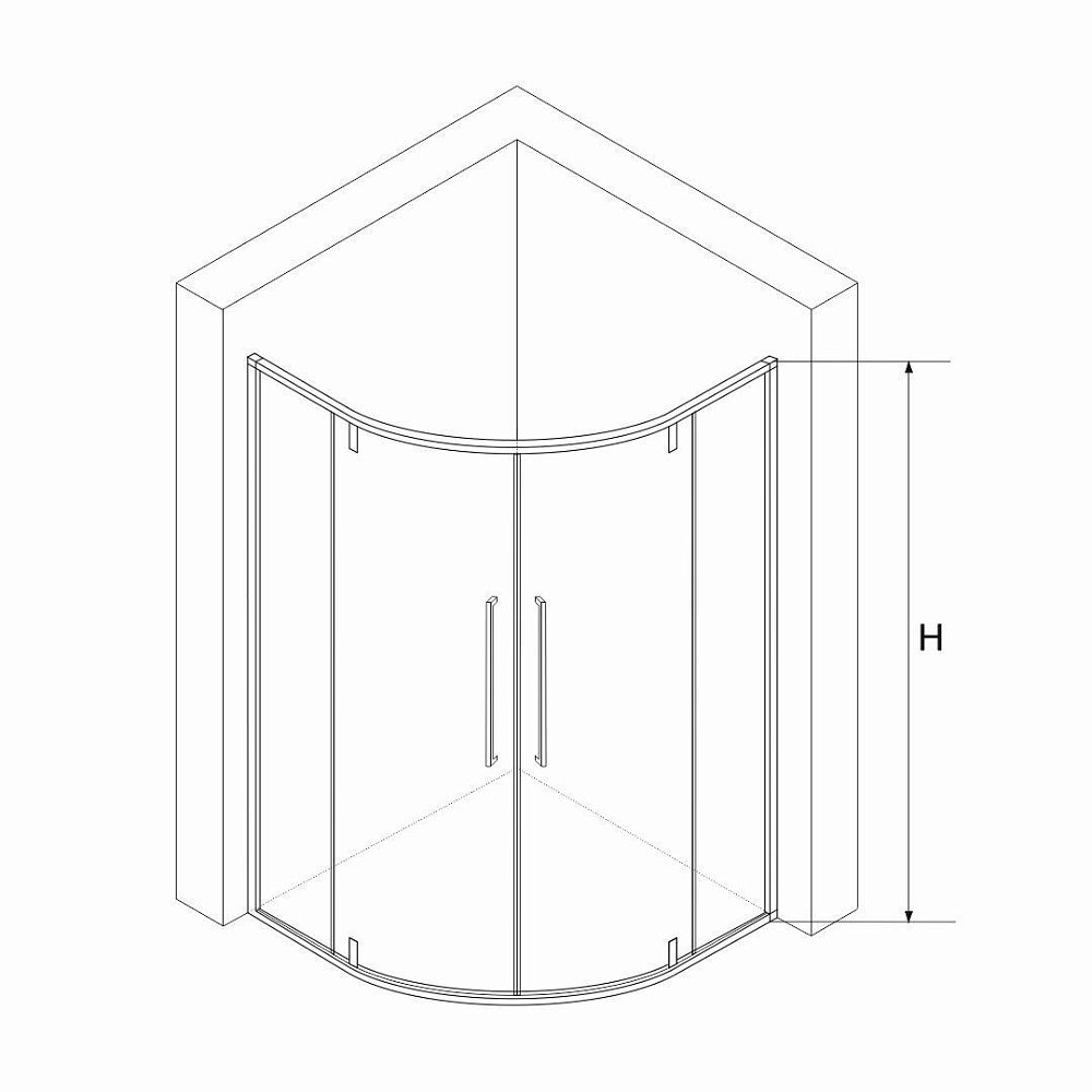 Душевой уголок RGW Stilvoll SV-53B 80x80 купить в интернет-магазине Sanbest