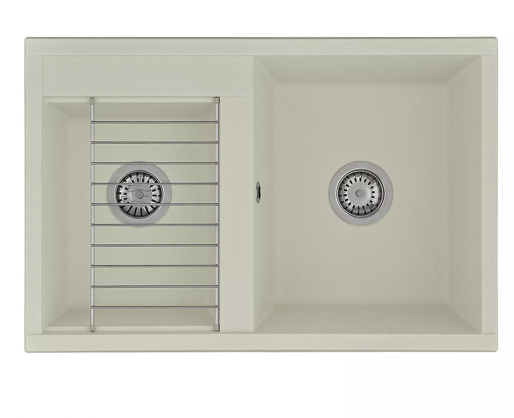 Мойка для кухни Акватон Делия 78 DBL 1A723132DE240 кремовый купить в интернет-магазине сантехники Sanbest