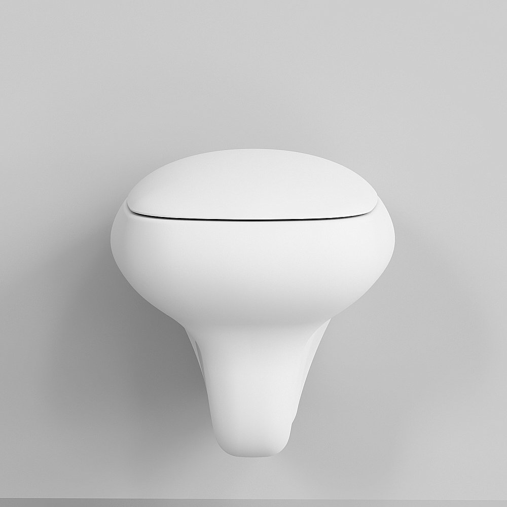 Унитаз подвесной Ambassador Diamond 123T20101R безободковый, белый матовый купить в интернет-магазине Sanbest