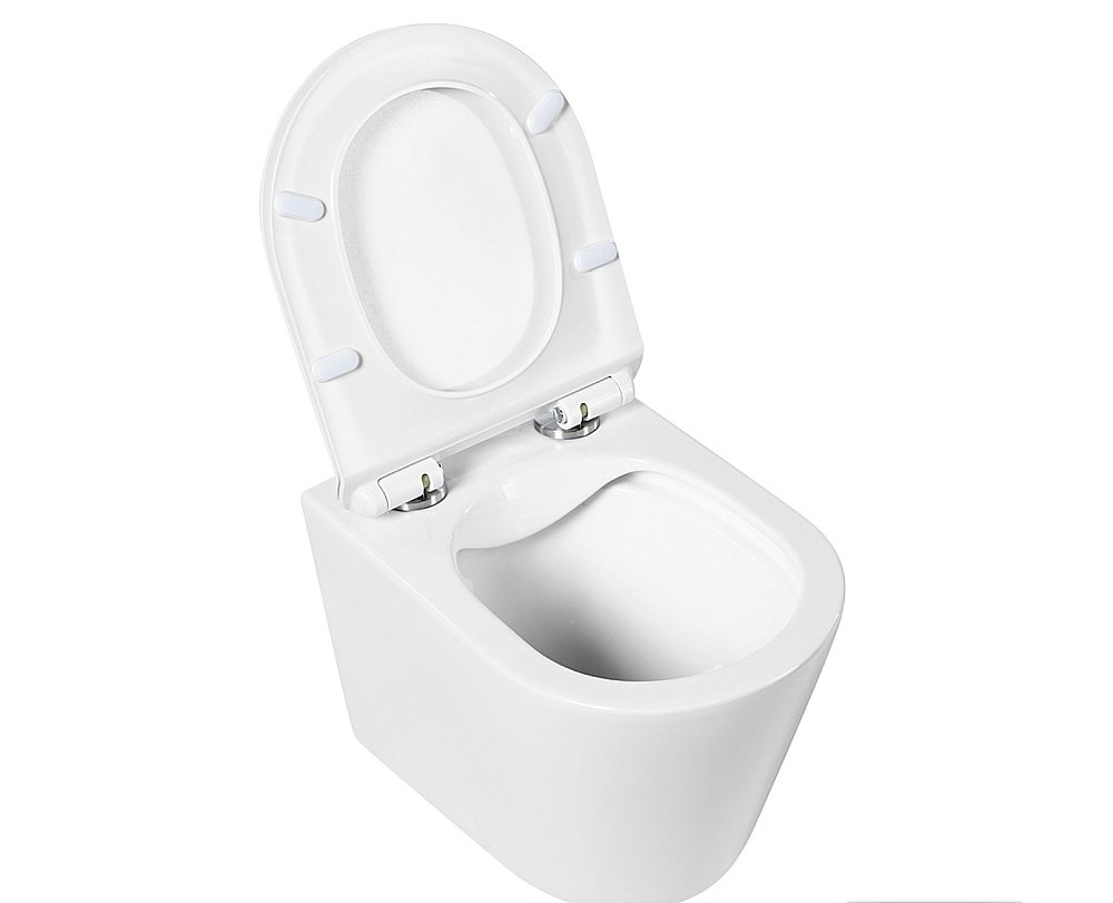 Унитаз подвесной BelBagno FLAY-R BB053CHR безободковый купить в интернет-магазине Sanbest