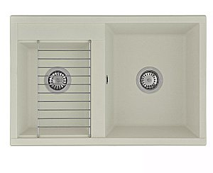 Мойка для кухни Акватон Делия 78 DBL 1A723132DE240 кремовый купить в интернет-магазине сантехники Sanbest