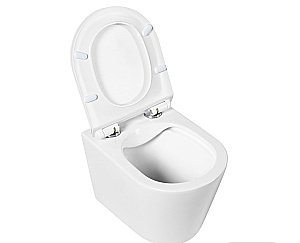 Унитаз подвесной BelBagno FLAY-R BB053CHR безободковый купить в интернет-магазине Sanbest