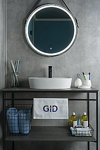 Раковина накладная Gid Lago 50 N9045 51166 белая купить в интернет-магазине Sanbest