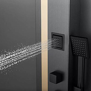 Душевая панель Black&White Gravity GR026 графит/золото купить в интернет-магазине сантехники Sanbest
