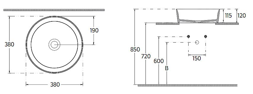 Раковина ISVEA Peak 38 10PE65038SV белая купить в интернет-магазине Sanbest