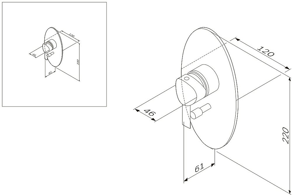Смеситель для душа AM.PM Awe F1585000 купить в интернет-магазине сантехники Sanbest