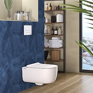 Унитаз подвесной Berges EGO XL Rimless 82228 белый матовый купить в интернет-магазине Sanbest