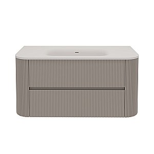 Тумба с раковиной Vincea Alto 100 VMC-4A100MLG/VCB-4A100MW светло-серый матовый для ванной в интернет-магазине Sanbest