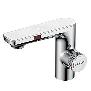 Смеситель для раковины BERGES MORANS 076001 сенсорный, хром глянцевый купить в интернет-магазине сантехники Sanbest