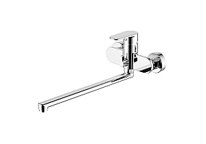 Cмеситель для ванны Aquatek НИКА Set 2 в 1 (AQ1842CR+AQ2017CR) хром купить в интернет-магазине сантехники Sanbest