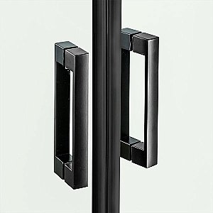 Душевой уголок NEW TRENDY NEW MERANA BLACK K-0536 90x90 стекло прозрачное/профиль черный купить в интернет-магазине Sanbest