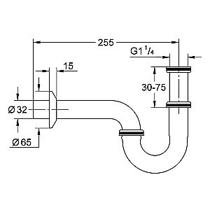 Сифон для раковины Grohe 28947000 купить в интернет-магазине сантехники Sanbest