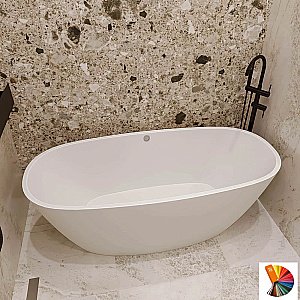 Ванна из искусственного камня Veconi Imperia IMP16075RAL 160х75 цвет по ral купить в интернет-магазине Sanbest