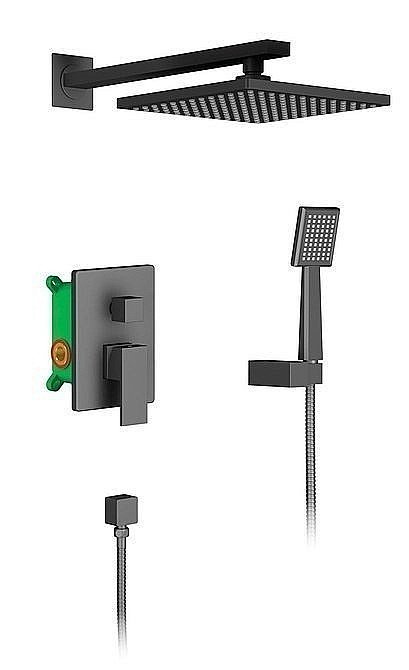 Душевая система Timo Selene SX-2069/03SM черная матовая купить в интернет-магазине сантехники Sanbest