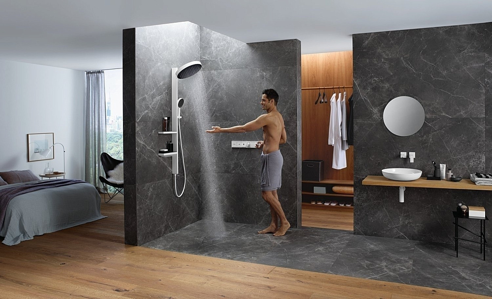 Термостат для душа Hansgrohe RainSelect 15380700 купить в интернет-магазине сантехники Sanbest