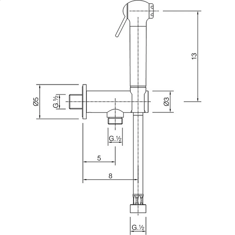 Гигиенический душ CISAL Shower SC00791021 купить в интернет-магазине сантехники Sanbest