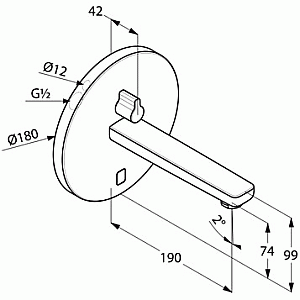 Смеситель для раковины Kludi Zenta 3850105 хром купить в интернет-магазине сантехники Sanbest