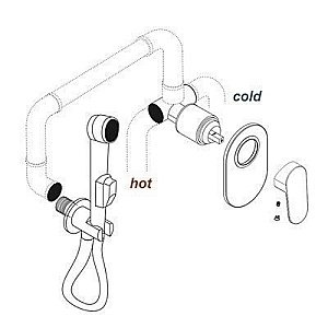Смеситель для душа WasserKRAFT Aller 10651 купить в интернет-магазине сантехники Sanbest