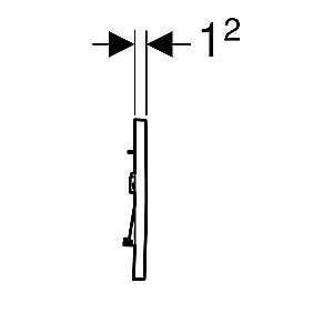 Кнопка для инсталляции Geberit Sigma 30 115.893.14.1 черный купить в интернет-магазине сантехники Sanbest