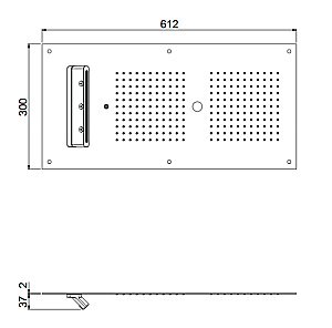 Верхний душ Carimali MyDream 23073XN/S-CRX купить в интернет-магазине сантехники Sanbest