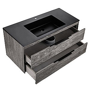 Тумба с раковиной Vincea Chiara 2D 1000 G.Stone для ванной в интернет-магазине Sanbest