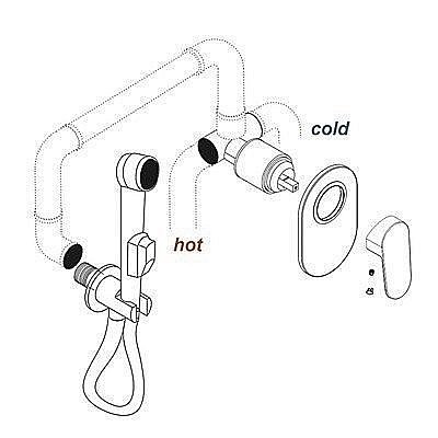 Смеситель для душа WasserKRAFT Aller 10651 купить в интернет-магазине сантехники Sanbest