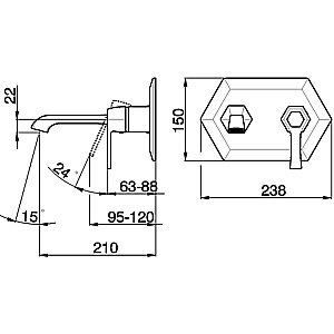 Смеситель для раковины Cisal Cherie CE00551021 купить в интернет-магазине сантехники Sanbest
